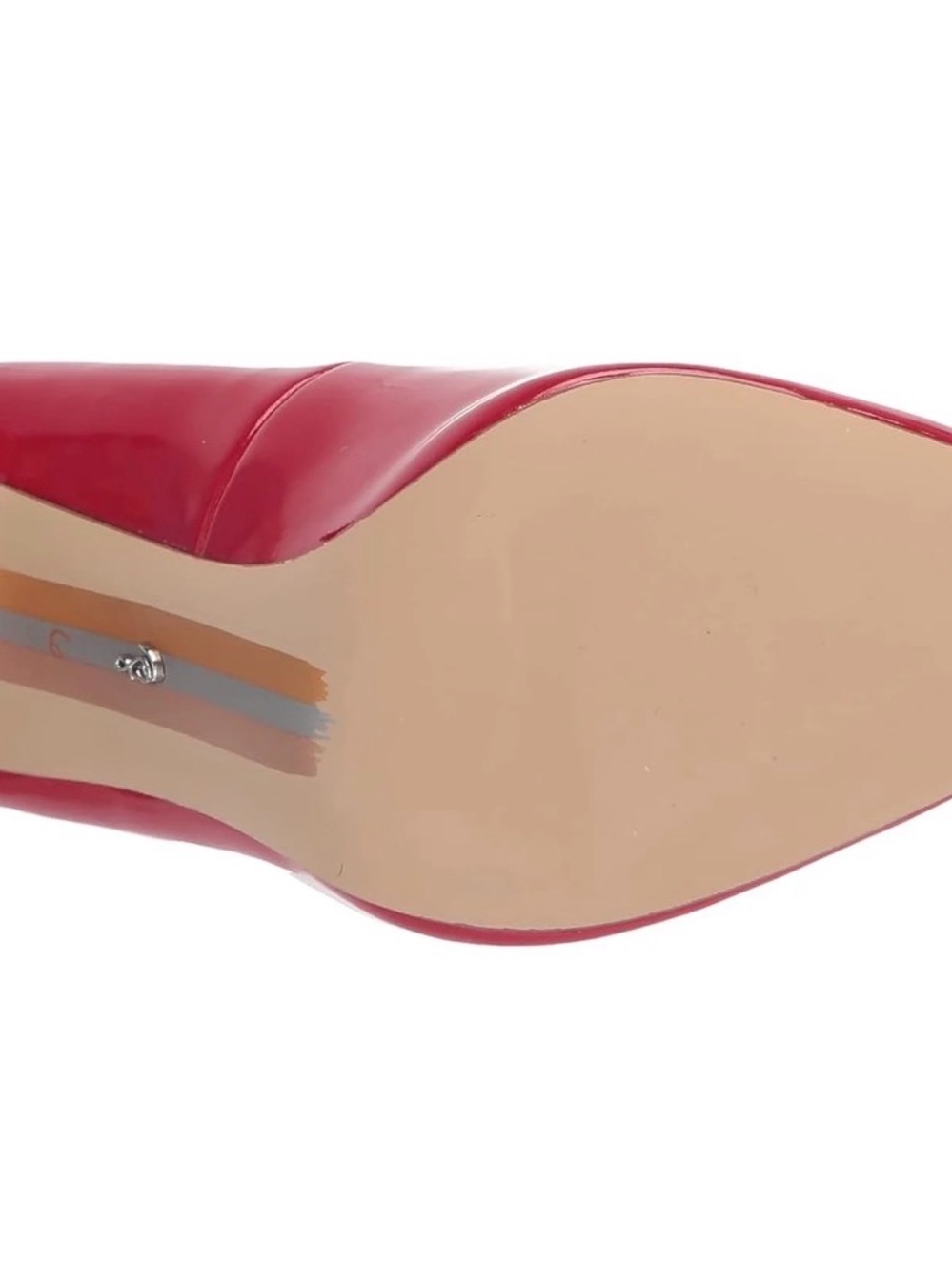 Sam Edelman Hazel Women's Ruby Red Pointed-Toe Pumps - Picture 5 of 5